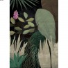 Toile caisse américaine noir jungle 80*120cm 