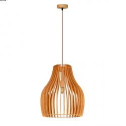 Suspension bois naturel 50 cm 