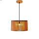 Suspension bois naturel / noir 35cm 