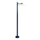 Aubanne lampadaire 1L gris anthracite 006 verre clair H2180