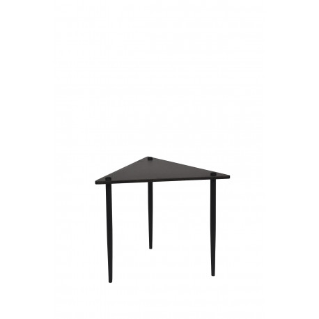 Table basse Noir/Verre noir réversible carré