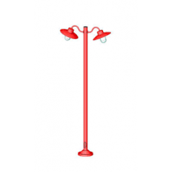 Belcour lampadaire exterieur design 2 têtes