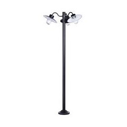 Belcour lampadaire exterieur design 3 têtes