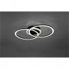 Plafonnier 3 ronds noir 25w 3000lm 