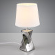Lampe torsade argent carré PM 