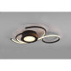 Plafonnier PM noir 4300lm CCT/dim avec télécommande