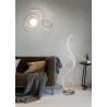 Lampadaire serpent acier brossé CCT/DIM 2700lm 
