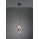 Suspension tube doré verre fumé 1l