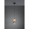 Suspension tube doré verre fumé 1l