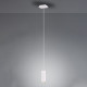 Suspension tube métal blanc 