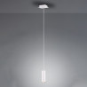 Suspension tube métal blanc