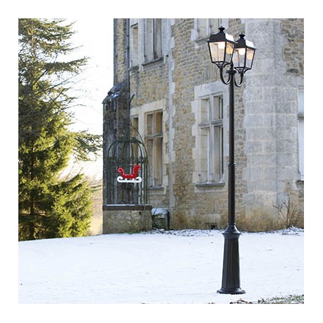 Place des Vosges 1 Evolution lampadaire classique tête double