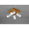 Spot 4l tube blanc et bois