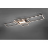 Plafonnier 4R 7100lm anthracite CCT/dim avec télécommande
