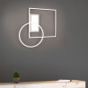 Plafonnier 3l rond rotatif blanc 4600lm CCT/dim avec télécommande