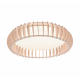Plafonnier contour lamelles de bois cl 4.400lm GM CCT/DIM avec télécommande