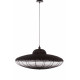 Suspension met/rotin noir D60