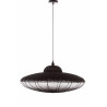 Suspension met/rotin noir D60