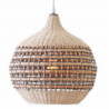 Suspension rotin liserés gris D36 