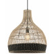 Suspension rotin nat/noir D46