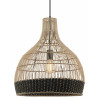 Suspension rotin nat/noir D46