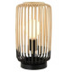 Lampe bambou nature/noir 