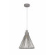 Suspension grille cornet gris D30