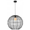 Suspension boule fil métal noir D46