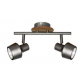 Spot 2L gris antique/bois 