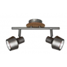 Spot 2L gris antique/bois 