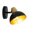 Spot 1L Noir bois intérieur doré