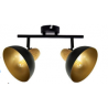 Spot 2L Noir bois intérieur doré