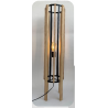 Lampadaire bois noir 1m