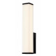 Applique salle de bain verticale acrylique et noir IP44