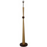 Lampadaire bois café et naturel tige+boule n/sat