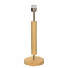Lampe tube bois clair et noir carré