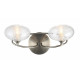 Applique métal nickel satiné givre 