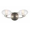 Applique métal nickel satiné givre 