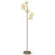 Lampadaire 6L v.ambre laiton