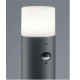 Borne tube anthracite avec détecteur 