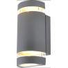 Applique aluminium/verre anthracite 2L