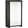 Applique rectangle alu/pc blanc