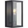 Applique rectangle alu anthracite verre 1L