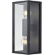 Applique rectangle alu anthracite verre 2L