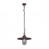 Suspension col rouille verre transparent