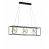 Suspension 3L 7200lm noir/doré