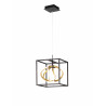 Suspension 1L 2400lm noir/doré