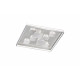 Plafonnier alu/chrome multi carrés 3DIM 6300lm 