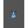 Sculpture chien Milou bleu H12 ASS 