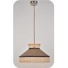 Suspension osier /lin nat marron